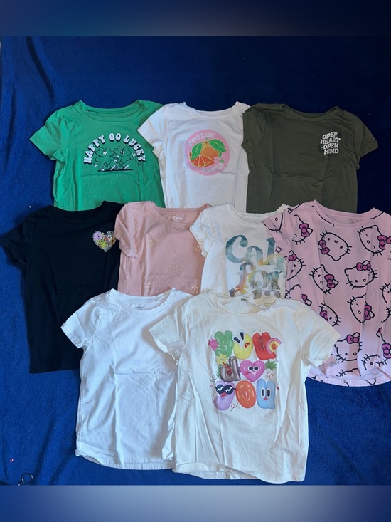 Old Navy Other - Girls T-Shirt Bundle Size 6-7 Small Old Navy Gap Carter's H&M 9pc Lot